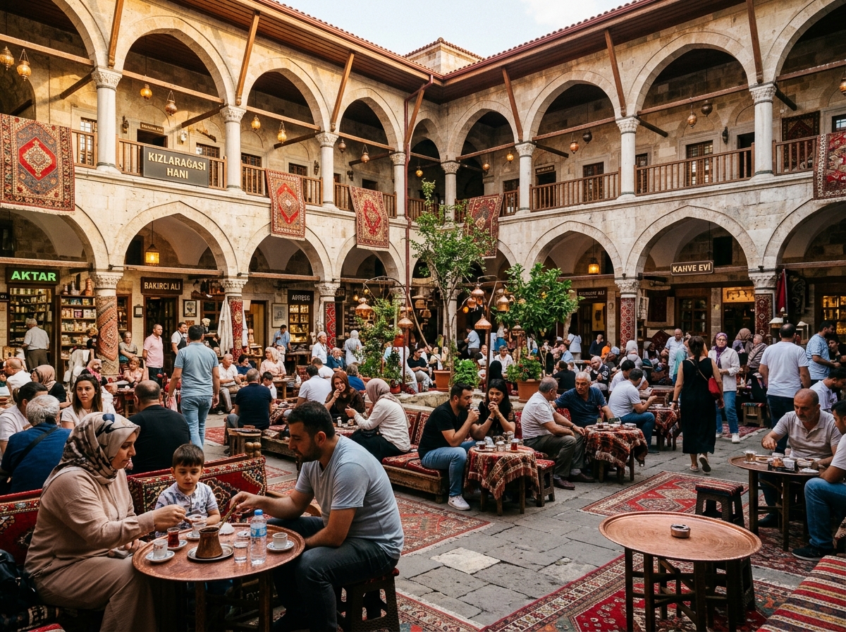 Kızlarağası Hanı in Kemeraltı Bazaar